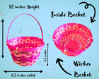 Pre-made Pink Easter Gift Basket For Girls Prefilled Easter Basket For Kids