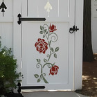 Garden Fence Large Flower Stencils reusable Flower Stencils For Painting On Wood
