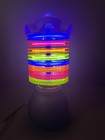 1990s Can You Imagine Black Light Candy Lamp Ring Light With 8 Rings 11    Tall