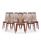 Niels Koefoed Eva Mid Century Danish Teak Dining Chairs - Set Of 8