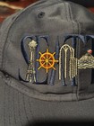 Vintage 90s Seattle Washington Souvenir Navy Blue Snapback Hat