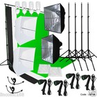 Linco Studio Lighting Light Video Photo Softbox Photography Kit Backdrop Muslin