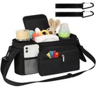 Accmor Universal Stroller Organizer Insulated Cup Holder Detachable Phone Bag