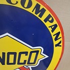 Sunoco Motor Oil Porcelain Enamel Sign  30 X 30 Inches 1 Sided