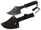 11 5  Defender Tactical Throwing Axe Black With Sheath Ninja Hatchet Knife