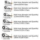 Thkfish 30pcs Fishing Rod Tip Repair Kit Stainless Rod Tip Guide Replacement Kit