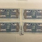 Central Bank Of China 10 Cent Banknotes Lot Of 4 Consecutive