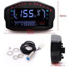 Lcd Digital Motorcycle Odometer Speedometer Tachometer Km h Mph Gauge Universal