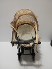 Antique Victorian Baby Doll Stroller Vintage Wicker Carriage Small Doll Buggy