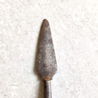 19c Vintage Primitive Original Steel Spear Head Old Decorative Collectible Sp75