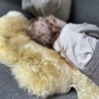 Natural Sheepskin Relugan  Baby Safe  Natural Rug  Baby Bassinet Mattress Pad