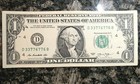  0155  2013  1 Dollar Bill-fancy Serial-trinary-quad Pairs-mini Radar-ink Error