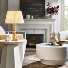 Soft Pleated Shade Off-white