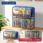 Alyoen 2-tier Dvd Storage Rack  Dvd Shelf  Dvd Holder Organizer With Top Display