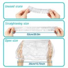100 Pcs Disposable Shower Caps Reusable Waterproof Plastic Hair Caps For Women