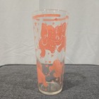 Vintage 1950 s Hazel Atlas Dancing Pink Elephants Glasses  Set Of 14