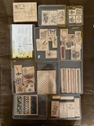 Stampin  Up  Wood Mount Rubber Stamp Sets  Mixed Themes  Some Rare--you Choose 