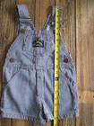 Vintage All American Shortall Healthtex 9-12 M  Shortalls Bibs Railroad Stripe