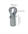 2 Pcs T Pipe Connector Tee Clamp Fittings fit 1 2  Emt Conduit Od 3 4 Silver