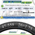 2 Pack 26x1 75 1 95 2 10 2 125 Heavy Duty Bike Inner Tube 35mm Schrader Valve