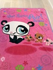 Littlest Pet Shop Get Some Air  Pink Throw Blanket 46x60 Polyester Panda