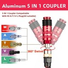 Upgraded 5in1 Universal Quick Industrial Connect Coupler  1 4  Female Npt  Ai   