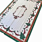 Christmas Tablecloth Cotton Blend Festive Holiday Table Cover Large Rectangle