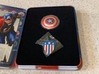 2021 Proof Fiji  2 Marvel Captain America Shield 1-oz  999 Silver  0299 Of 2500