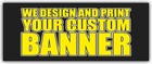 Custom Vinyl Mesh Banner Sign  Full Color - Free Design  For Outdoor Indoor Use