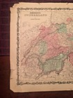 1863 Johnson   Ward Hand Colored Atlas Map Of Switzerland