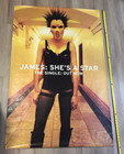 Original Rare Vtg James  She s A Star Huge Promo Poster Uk Vintage Rock Band