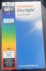 Sylvania Daylight 60 Watt 120v Incandescent A19 Lightbulbs 4-pack