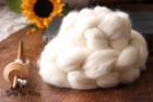 Superwash Bluefaced Leicester Wool Roving   Combed Top For Spinning  - 4 Oz