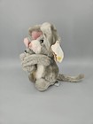 Vintage Dakin Pink Earred Mama Mouse Plush Stuffed Animal   Her Baby New 1983