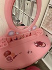 Vintage Step2 Pink Kids Pretend Play Makeup Vanity Table With Mirror And Stool