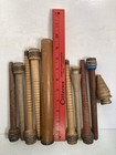 Wood Spools Bobbins Wooden Industrial 3 -9 75   Spindles Quills Mix Lot-10 
