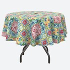  Outdoor Round Tablecloth With 60 d  round With Umbrella Hole  Damask Red