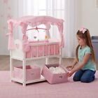  Badger Basket Canopy Doll Crib With Bedding   Mobile 