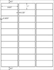 2 625  X 1  Blank Laser Ink Jet Mailing Self Adhesive Address Labels 1  X 2 5 8 