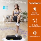 Waver Vibration Plate Exercise Machine Whole Body Fitness Vibrat Platform Black