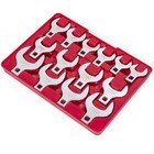 Stark Usa 14-piece 1 2 In  Drive Jumbo Crowfoot Wrench With Storage Tray Hd Set