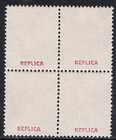 Malta 1922 High Value 10s B 4 Blocks Of 4 Mnh Reproduction Stamp Sv