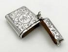 Antique Vesta Case Sterling Silver George V Birmingham 1915 S Blanckensee   Son