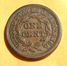 1846 Braided Hair Large Cent - Medium Date Nice Estate Coin