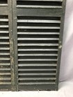 Antique Vtg Pair House Window Wood Louvered Shutters 16x54 Green Old 940-25b
