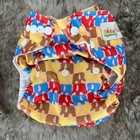 Ohbabyka Boys Girls Colorful Elephants Snap Cloth Diaper Cover Adjustable