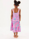 Lilly Pulitzer Girls Mini Pollie Midi Dress - Rousseau Pink  Pick Size