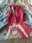 Lot Of 2 Girls Beach Towels Guc Unicorn Mermaid Snaps Hooded