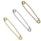 Collar Pins For Men Safety Pin Style Tie Bar For Wedding Business 3 Pcs