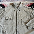 Vintage 1950s Big Yank Sanforized Cotton Twill Work Shirt Sz L - 16 5